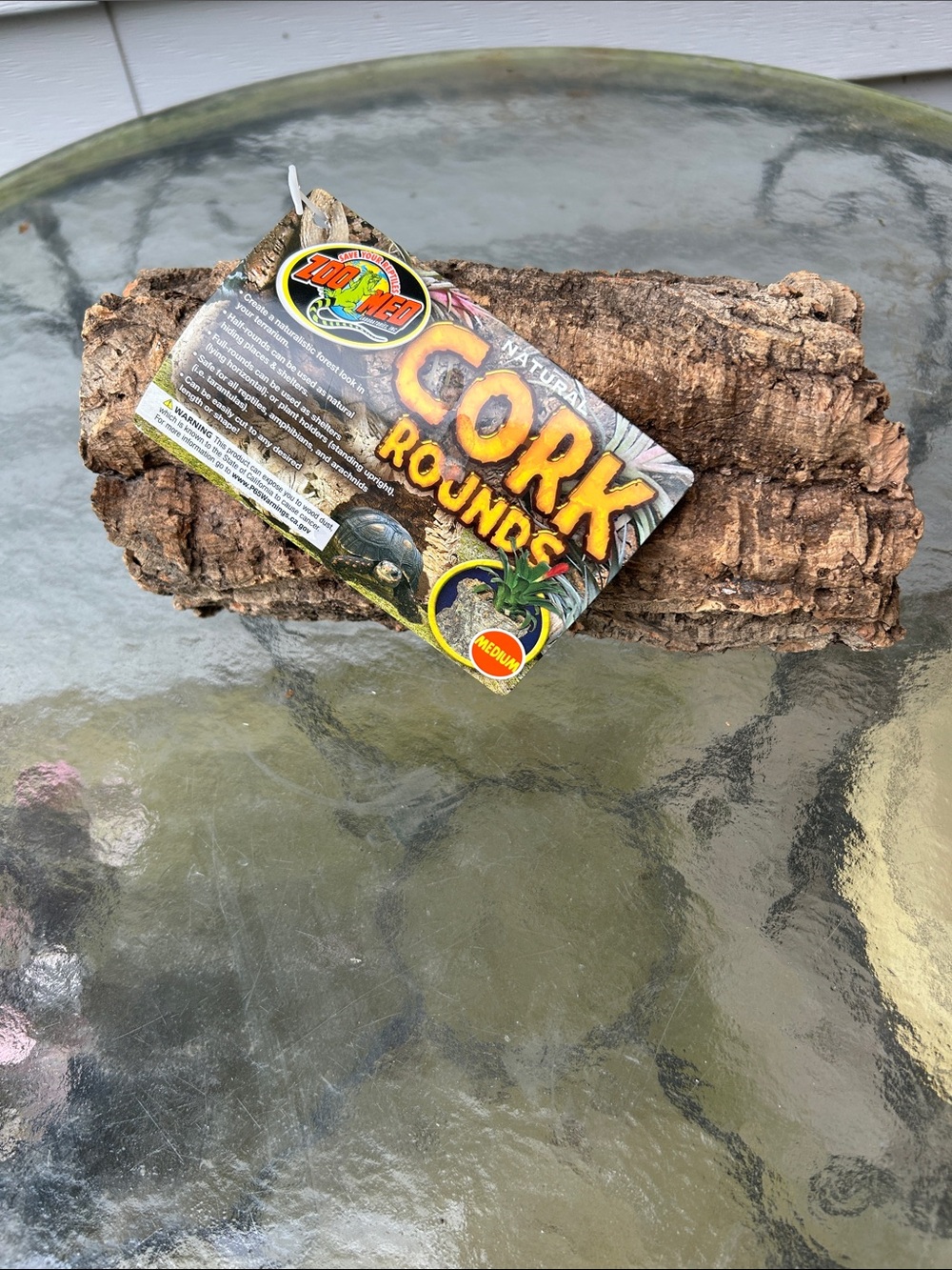 Zoo Med Brand Natural Cork Round Hide Log for small pets